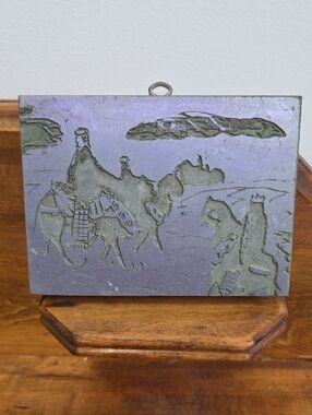Vintage Three Magi Woodblock For Print Making